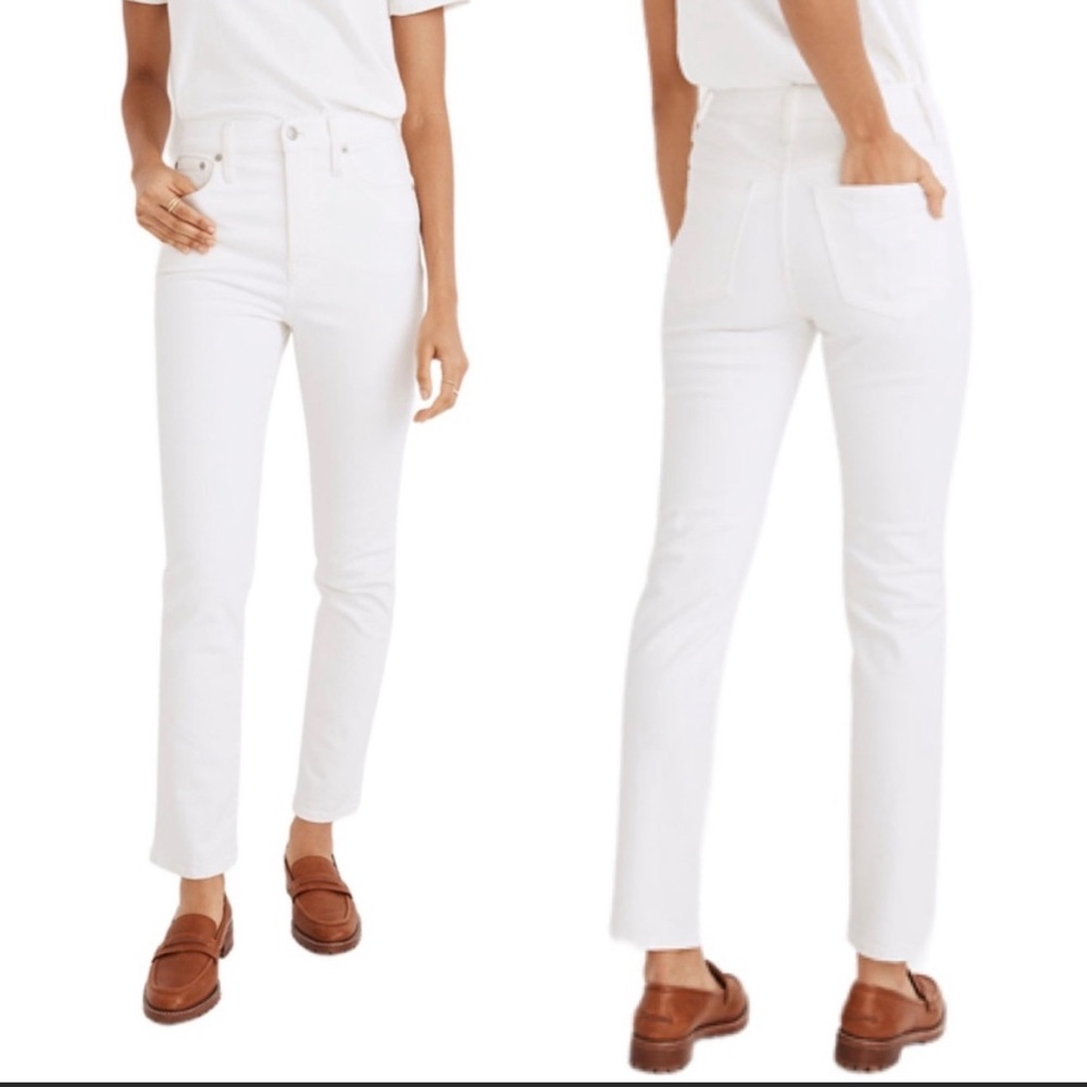 Madewell The High Rise Perfect Vintage Jean in Tile White
